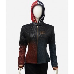 Harley Quinn Daddy’s Lil’ Monster Quilted Leather Jacket